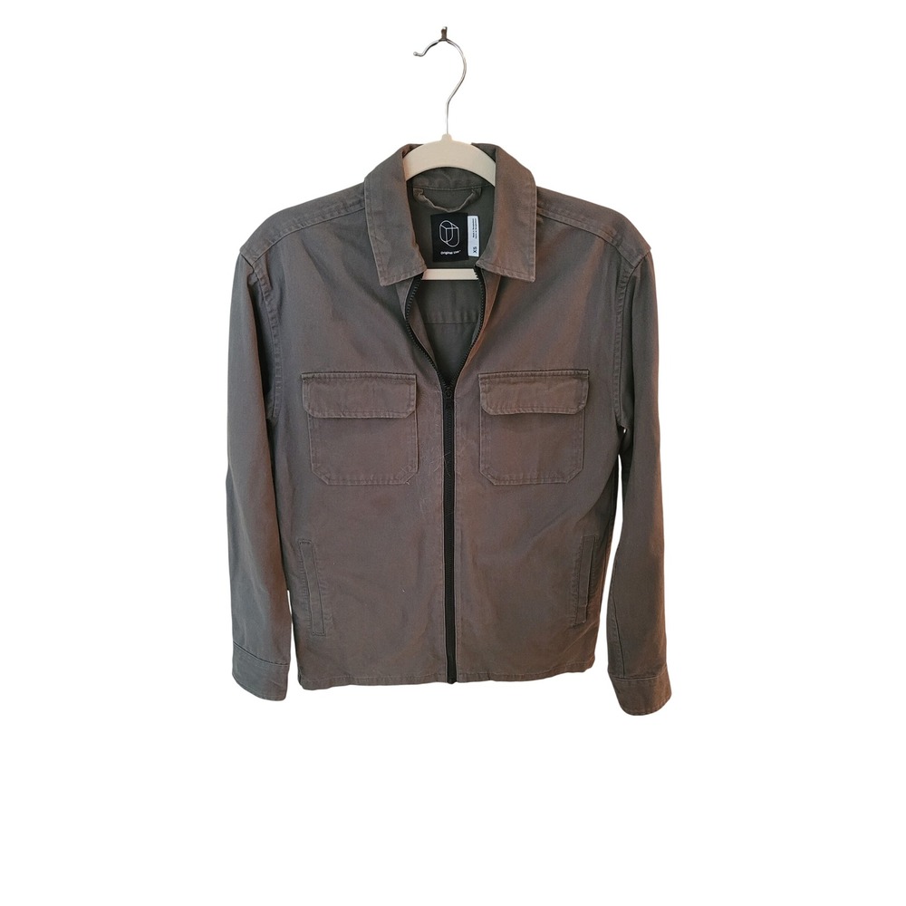 Original Use Mens Utility Jacket Olive Green Full Zip Cotton Twill XS